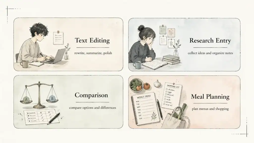 AIの使い方のイメージ