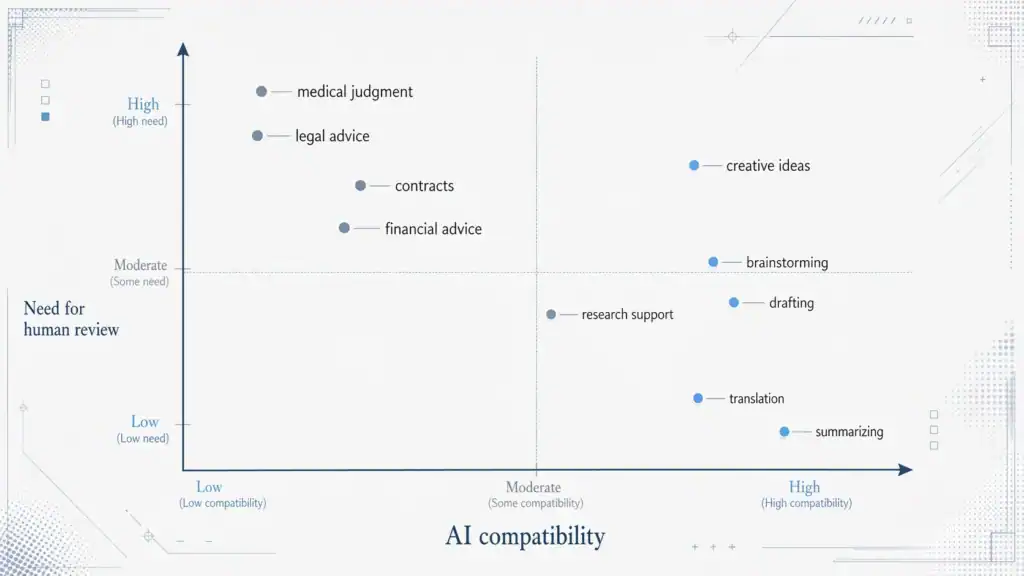 AI適合性と人間のニーズを示すグラフ.