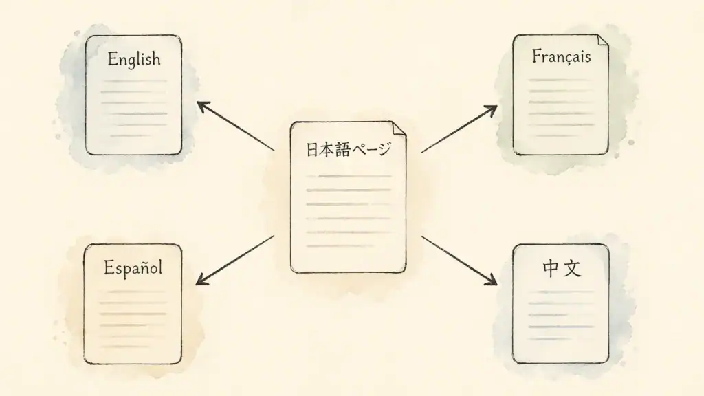 翻訳展開の構造図