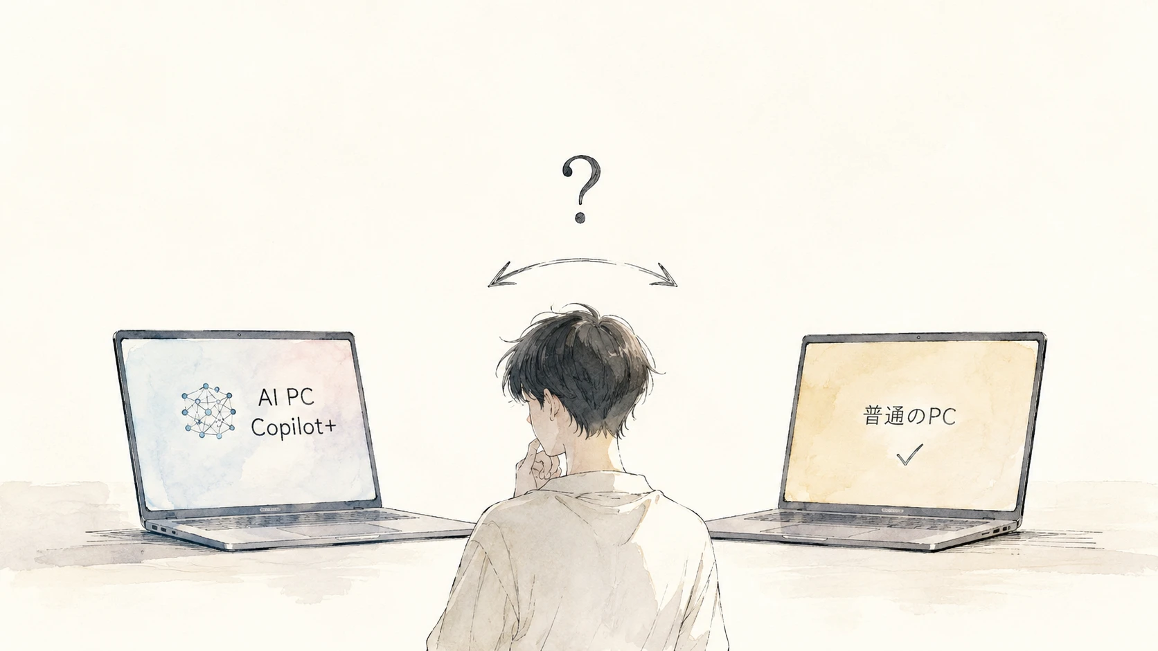 AI PCと普通のPCの比較アイキャッチ
