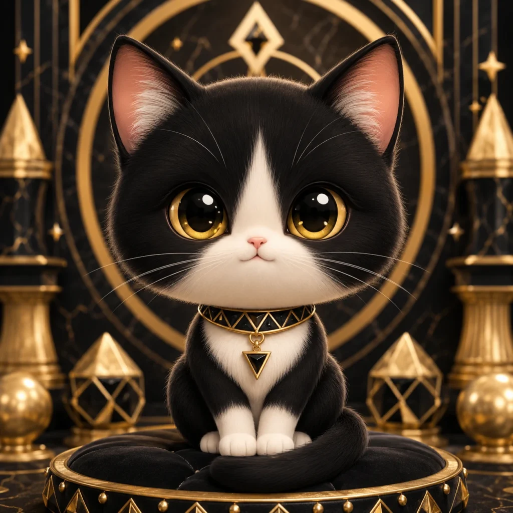 chibi風の猫イラスト｜Pulse AI Prompt Sample