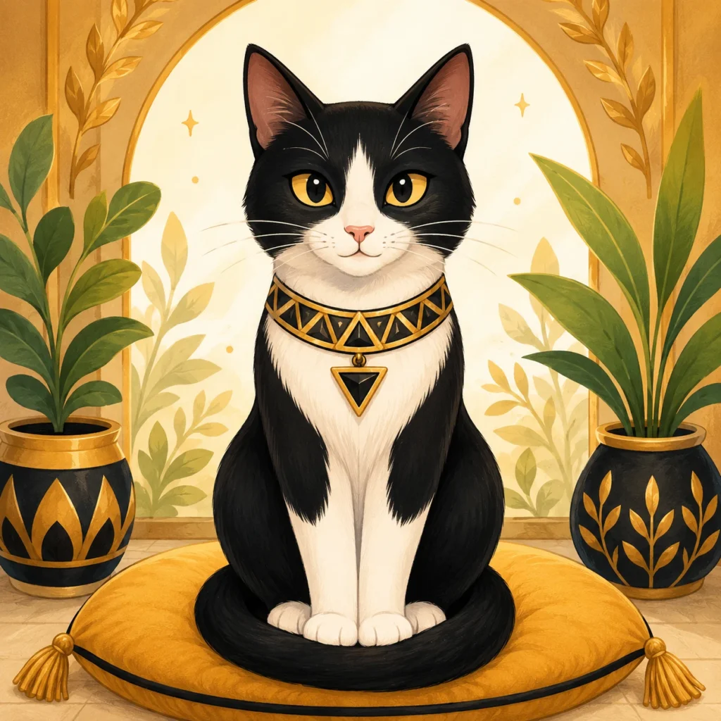 絵本風の猫イラスト｜Pulse AI Prompt Sample
